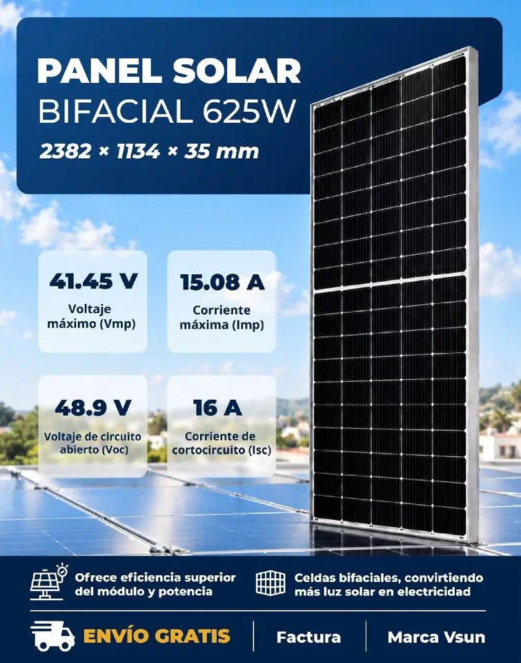 Panel Solar 625w